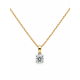 Pre Owned 18ct Diamond Pendant and Chain ZC111